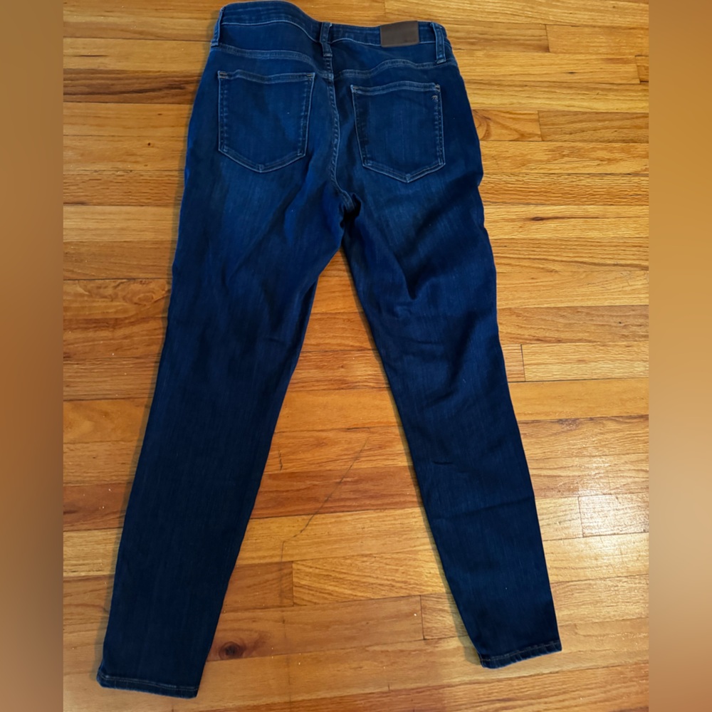 Madewell Women's Dark Wash Curvy High Rise Skinny Jeans - Picture 2 of 5